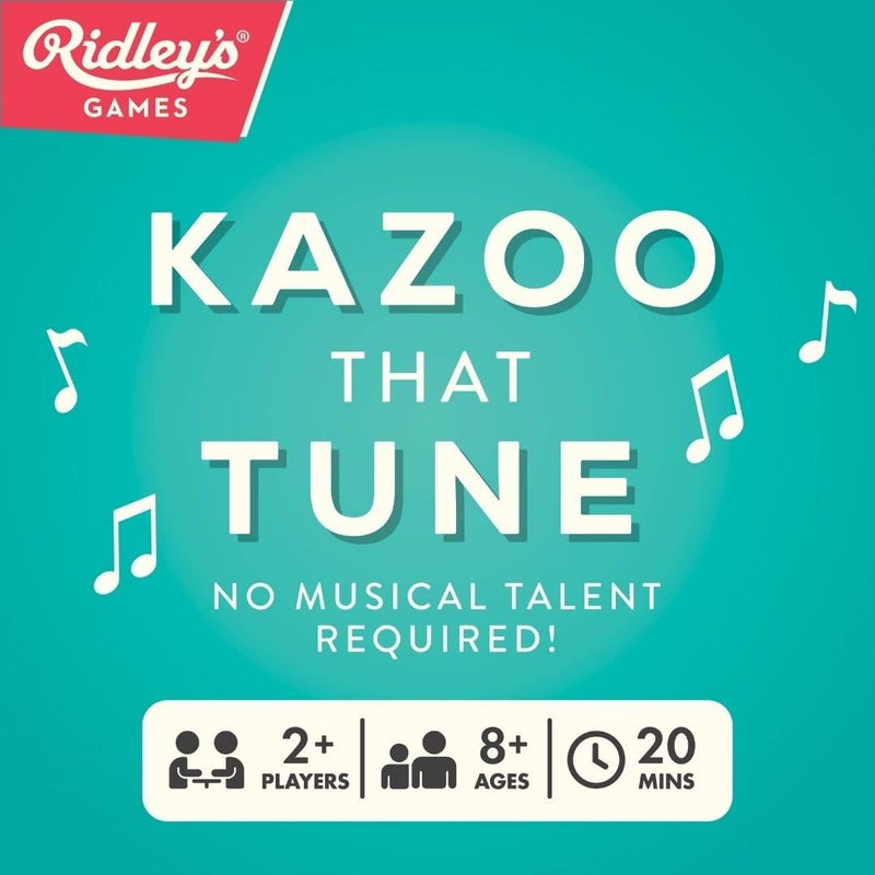 Ridley's Ridleyâ€™s Kazoo That Tune Song Guessing Game â€“ Fun Song Games for Families, Fast-Paced Game for 2-4 Players, Ages 8+ â€“ Includes 4 Kazoos and over 200 Well-Known Tunes - Image 2